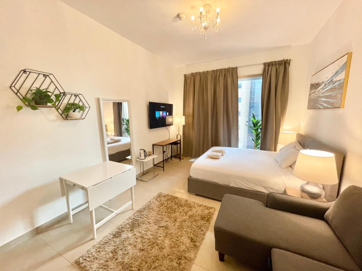 Super Elegant Studio Apartment-Sparkle Tower By Sweet Homes Dubai Eksteriør bilde