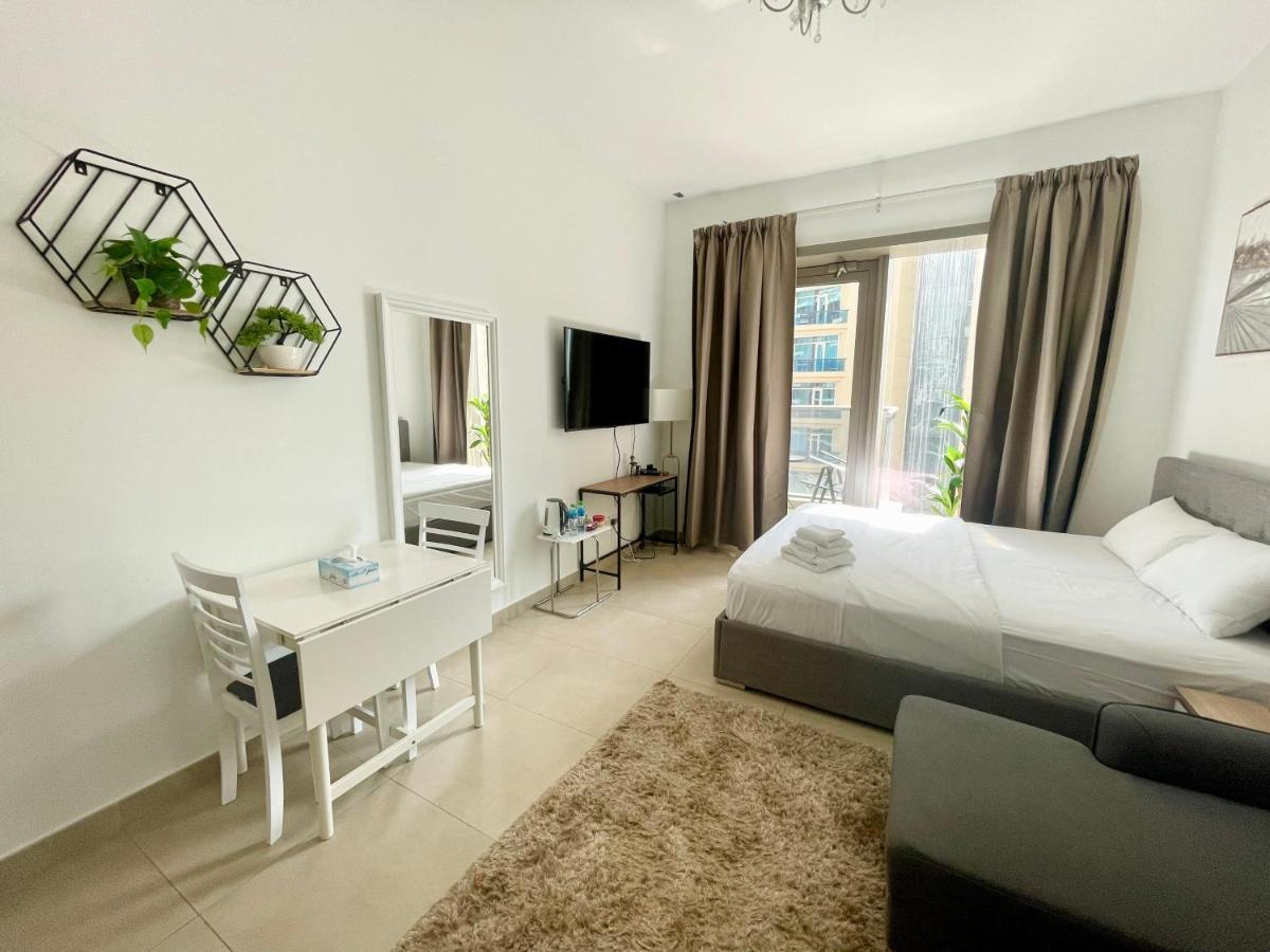 Super Elegant Studio Apartment-Sparkle Tower By Sweet Homes Dubai Eksteriør bilde